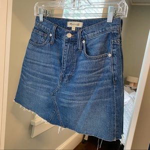 Madewell jean skirt